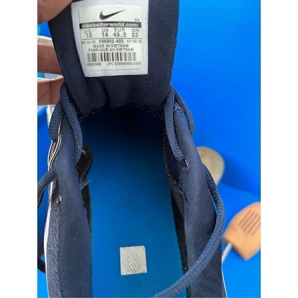 NIKE 2015 Air 698902-405 Blue Size 15 Navy shoes running Air Max Airmax - Picture 5 of 6